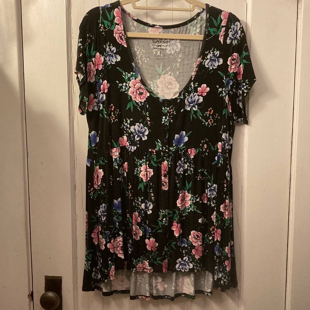 Torrid baby doll knit top